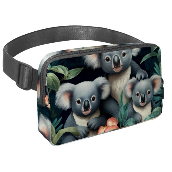 Koala Unisex Lightweight Crossbody Bag with Adjustable Extension Strap and Money Belt Integration - for Running
