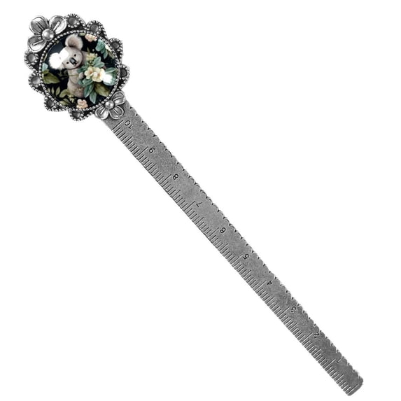 Koala Vintage Silver Lace-Edged Bookmark: the Gift for Readers and Book Lovers
