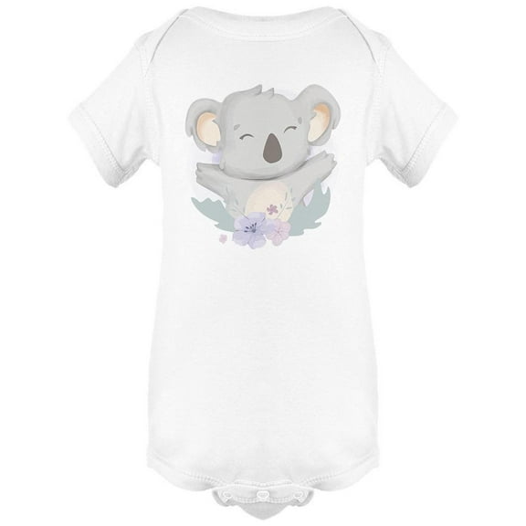 Koala With Beautiful Flowers Bodysuit Infant -Image by Shutterstock, 6 Months