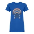 thumbnail image 1 of Koala With Feather Headdress T-Shirt Women -Image by Shutterstock, Female Small, 1 of 2