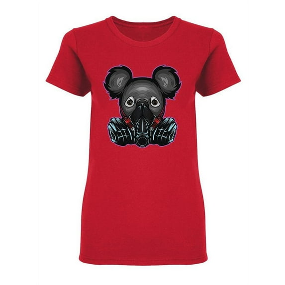 Koala With Gas Mask T-Shirt Women -Image by Shutterstock, Female Large