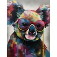 thumbnail image 1 of Koala With Purple Sunglasses Modern Multicoloured Extra Large XL Wall Art Poster Print, 1 of 3