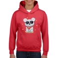 thumbnail image 1 of Koala With Red Scarf And Glasse Hoodie Juniors -Image by Shutterstock,  x-Large, 1 of 4