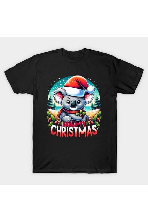 Koala-ty Christmas Cute Koala Holiday Funny Pun Graphic, H40463 Unisex T-Shirt, Up to 5XL Available