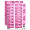 thumbnail image 1 of Koala-ty Quality Work Teacher Student School Sticker Set - Hot Pink - Gloss Finish - 2.00" Large, 1 of 7