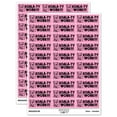 thumbnail image 1 of Koala-ty Quality Work Teacher Student School Sticker Set - Light Pink - Gloss Finish - 1.75" Medium, 1 of 7