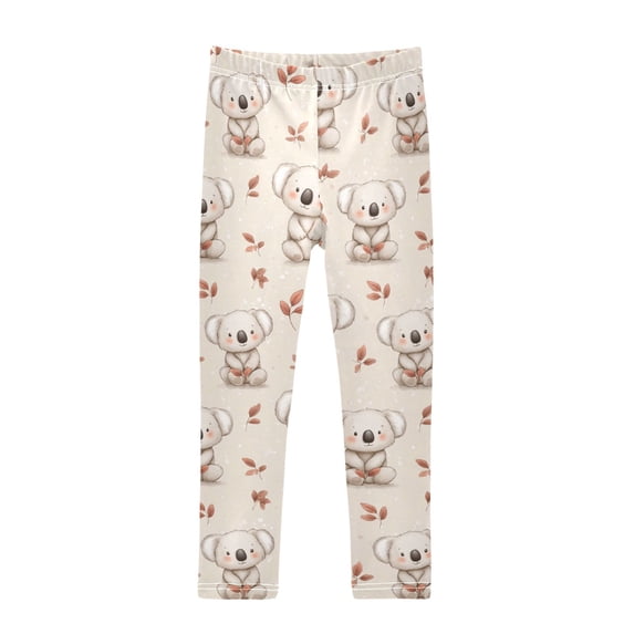 Koalas Bear Printed Leggings Yoga Pants for in 4t to 10t