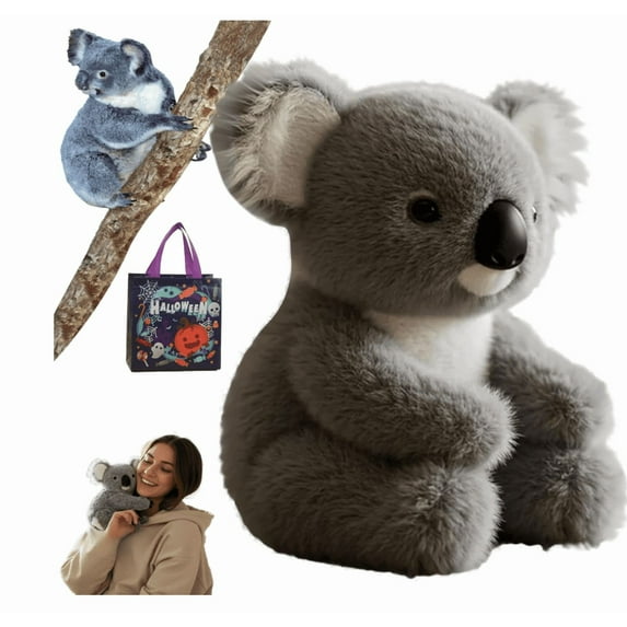 Koaly Ai Plush for Emotional Support, Mimics Natural Movements for Realistic Comfort, Cuddly Stuffed Mimics Matural Movements Like a Real Koala - 2Pcs(The Koaly)