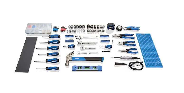 値下げしました【ほぼ未使用】kobalt 119 piece mechanic tool set(コバルト 119ピース、ミリ・インチ ツールセット) Kobalt 119-Piece Household Tool Set with Soft Case - Walmart.com