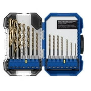 Kobalt 14-Piece Assorted x Black and Gold Coated Hss Jobber Length Twist Drill Bit Set