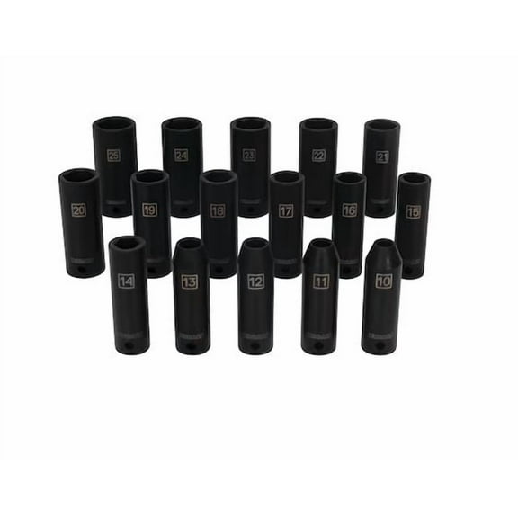 Kobalt 16 -Piece Metric 1/2-in Drive Set 6-point Impact Socket Set