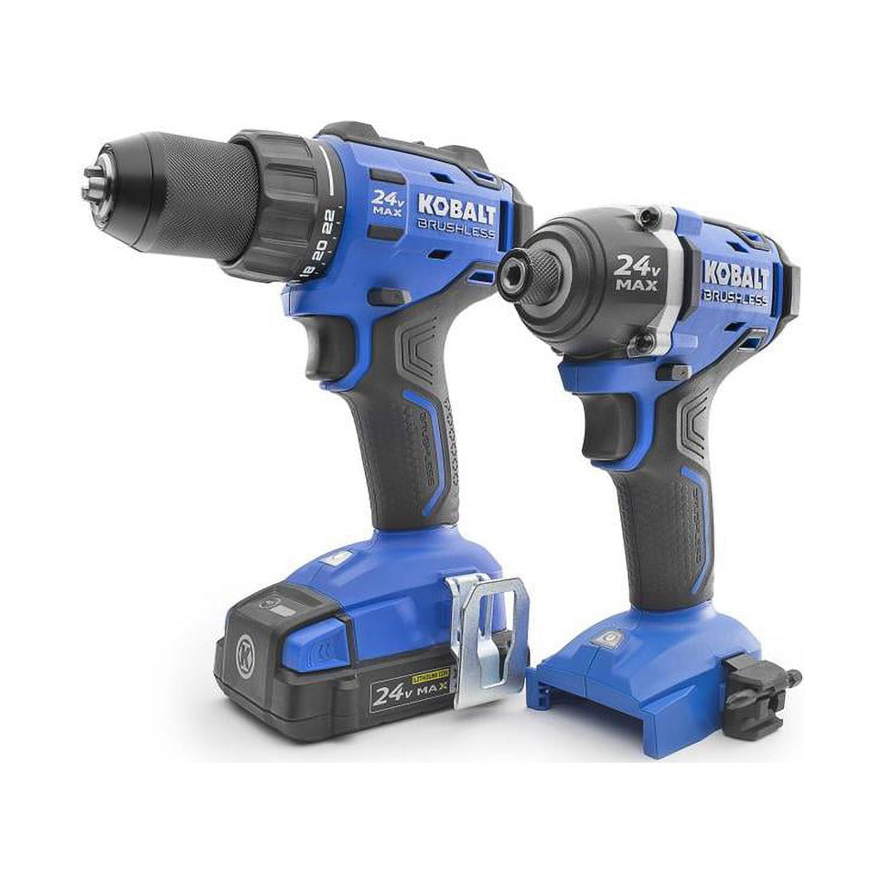 Kobalt 2 Tool 24 Volt Max Lithium Ion Brushless Cordless Combo Kit