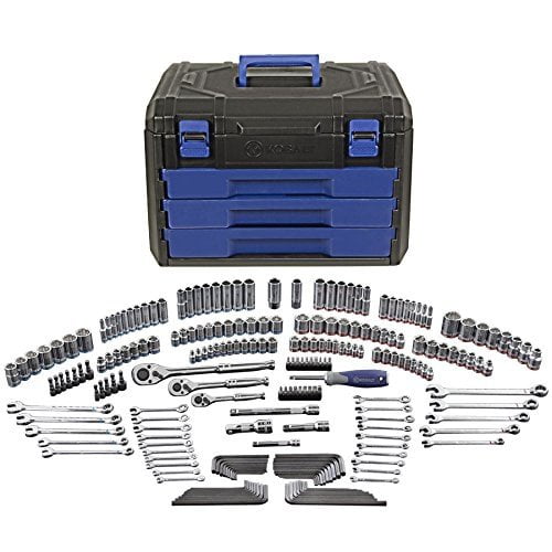 Kobalt 227-Piece Standard/Metric Mechanics Tool Set with Case