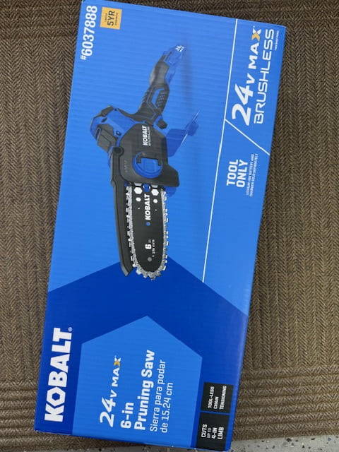 Kobalt 24-volt 6-in Battery Chainsaw Battery Not Included Charger Not Included