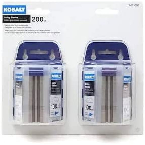 Kobalt - 2491097 - Carbon Steel Utility Replacement Blade - 200-Pack
