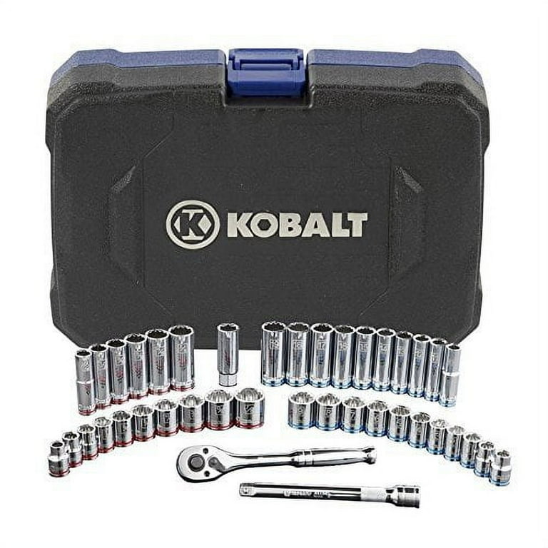 Kobalt 40-Piece Standard (SAE) and Metric Combination Polished Chrome Mechanics Tool Set Kobalt 40-Piece Standard (SAE) and Metric Combination Polished Chrome Mechanics Tool Set