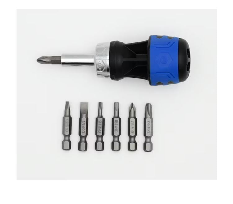 PICQUIC DASH 7 Multibit-Schraubendreher – 7 Bits, Kompakt, 11,4 Cm, 1 Stück