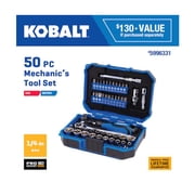 Kobalt Assorted Standard SAE and Metric Combination 17-Pieces Ball End Hex Key Set