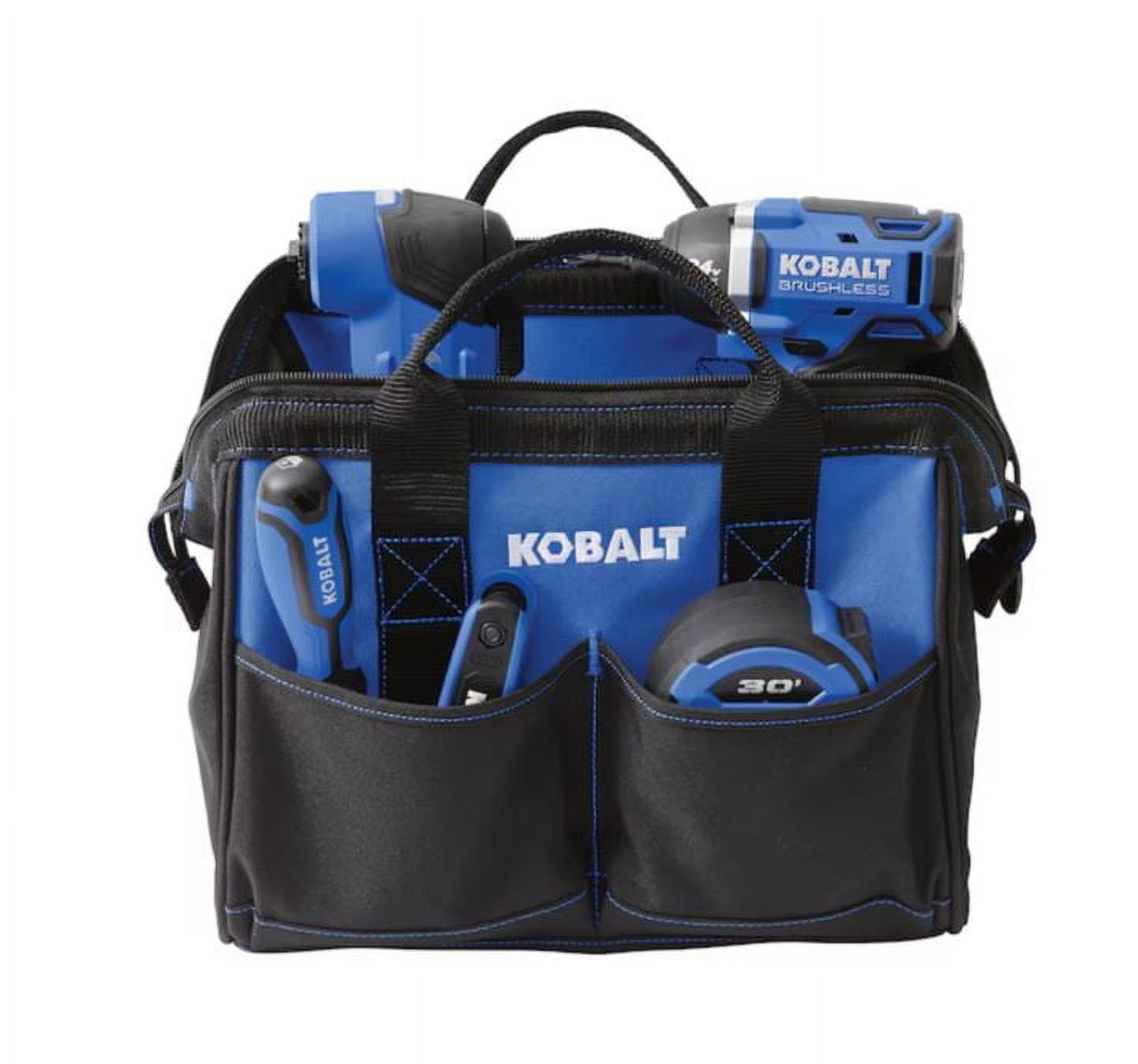 Kobalt Blue Polyester 12-in Zippered Tool Bag - Walmart.com