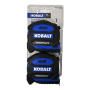 Kobalt Compact 25ft Wide Blade Double Pack Tape Measure Set