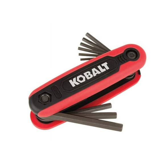 Kobalt Folding Assorted Standard (SAE) 9-Pieces Hex Key Set