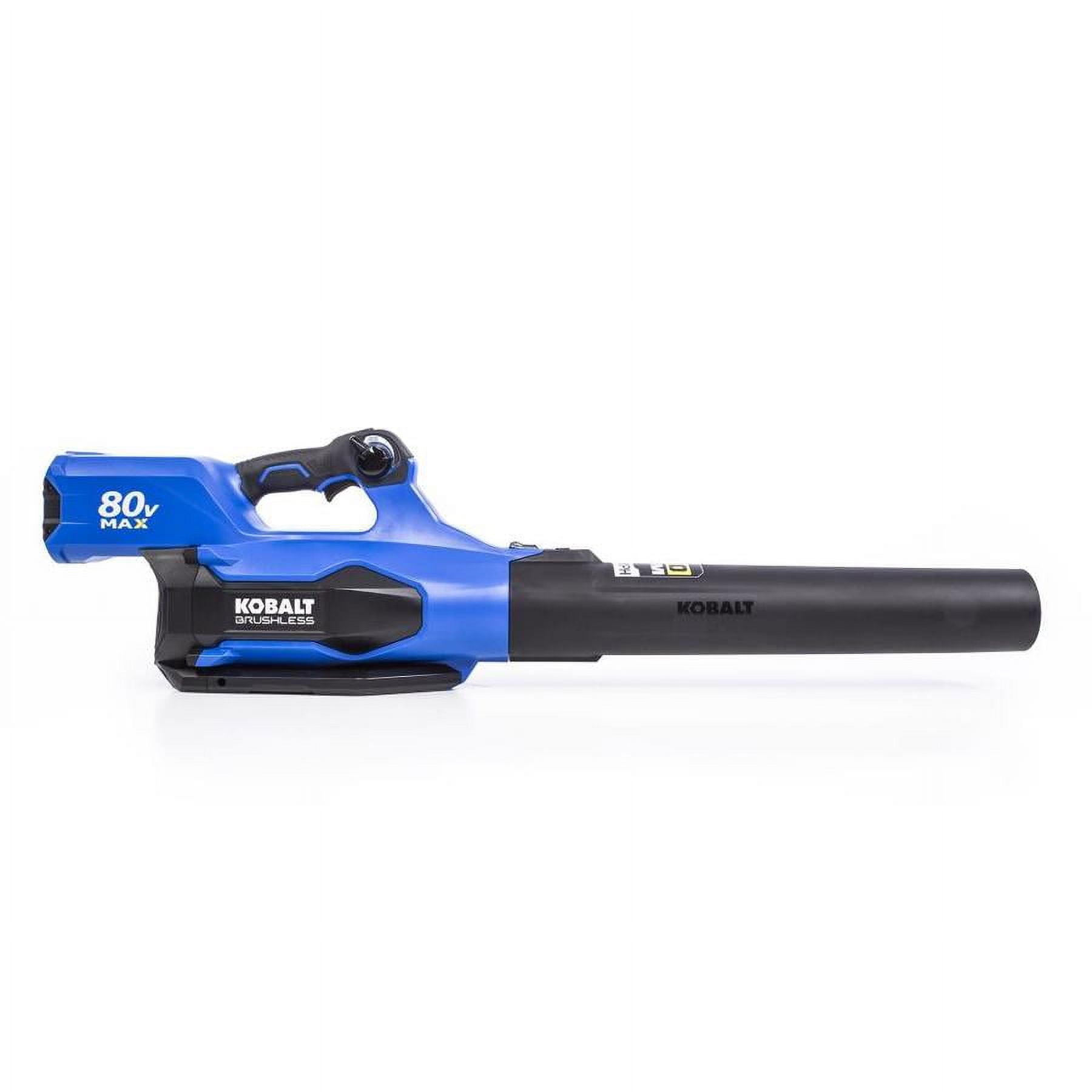 Kobalt KHB 6380 06 80 Volt Max Lithium Ion 630 CFM Brushless Cordless Electric Leaf Blower Walmart Business Supplies