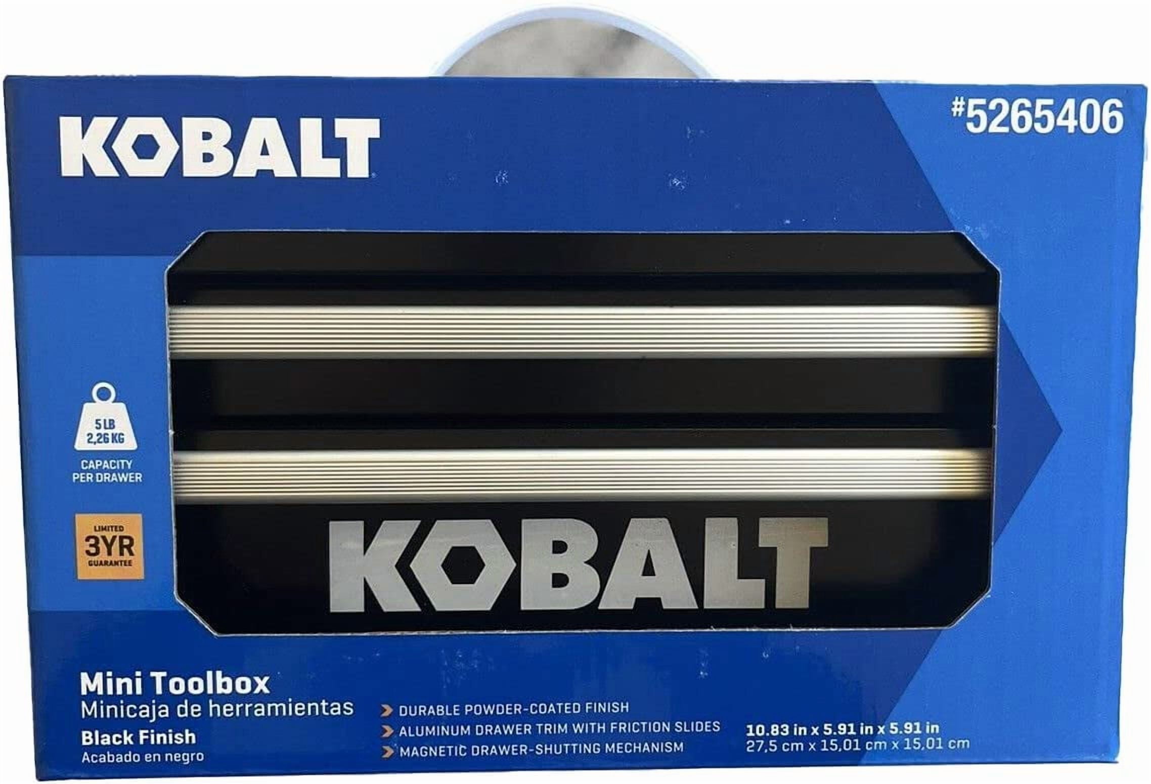 Kobalt Mini 2-Drawer Black Steel Tool Box