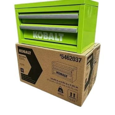 Kobalt Mini 2-Drawer Green Steel Tool Box