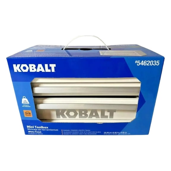 Kobalt Mini 2-Drawer White Steel Tool Box