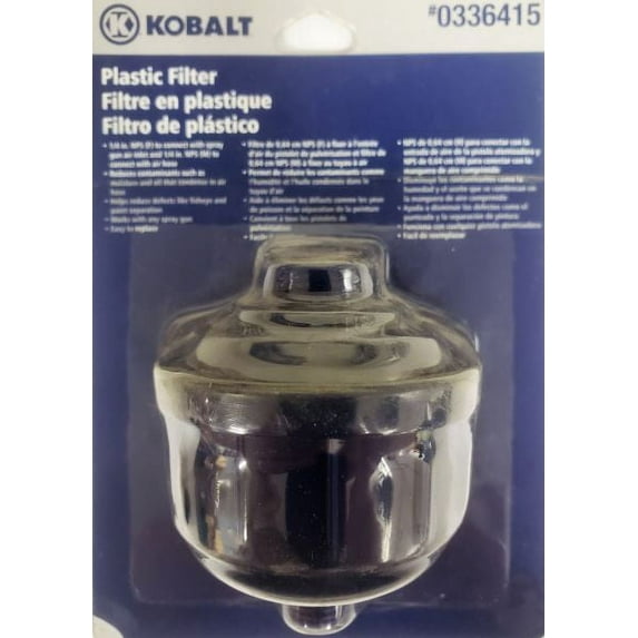 Kobalt Plastic Air Filter For Paint Spray Gun #0336415