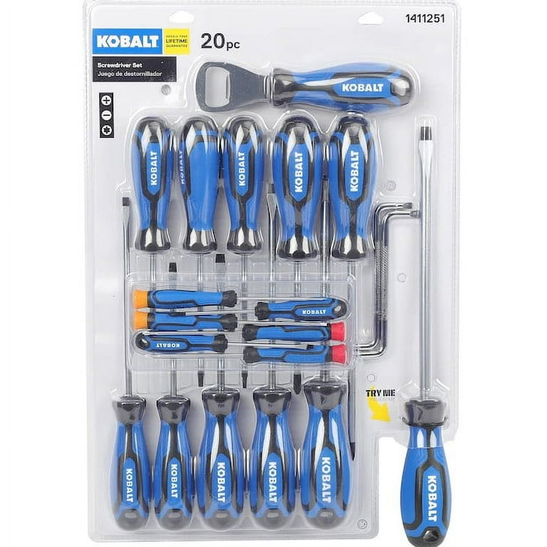 Kobalt Screwdrivers 20-Piece Plastic Handle Magnetic Screwdriver Set Kobalt Screwdrivers 20-Piece Plastic Handle Magnetic Screwdriver Set