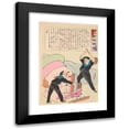 thumbnail image 1 of Kobayashi Kiyochika 11x14 Black Modern Framed Museum Art Print Titled - Blocking Device, from the Series ‘Long Live Japan! One Hundred Selections, One Hundred Laughs’ (1894), 1 of 5