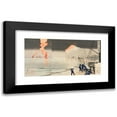 thumbnail image 1 of Kobayashi Kiyochika 14x9 Black Modern Framed Museum Art Print Titled - Hurrah for the Great Victory of the Navy of Great Japan at the Naval Battle of Incheon Between Japan and Russia (1904), 1 of 5