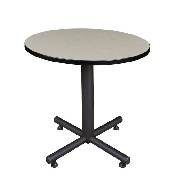 Regency 30 in. Round X-Base Breakroom Table- Maple