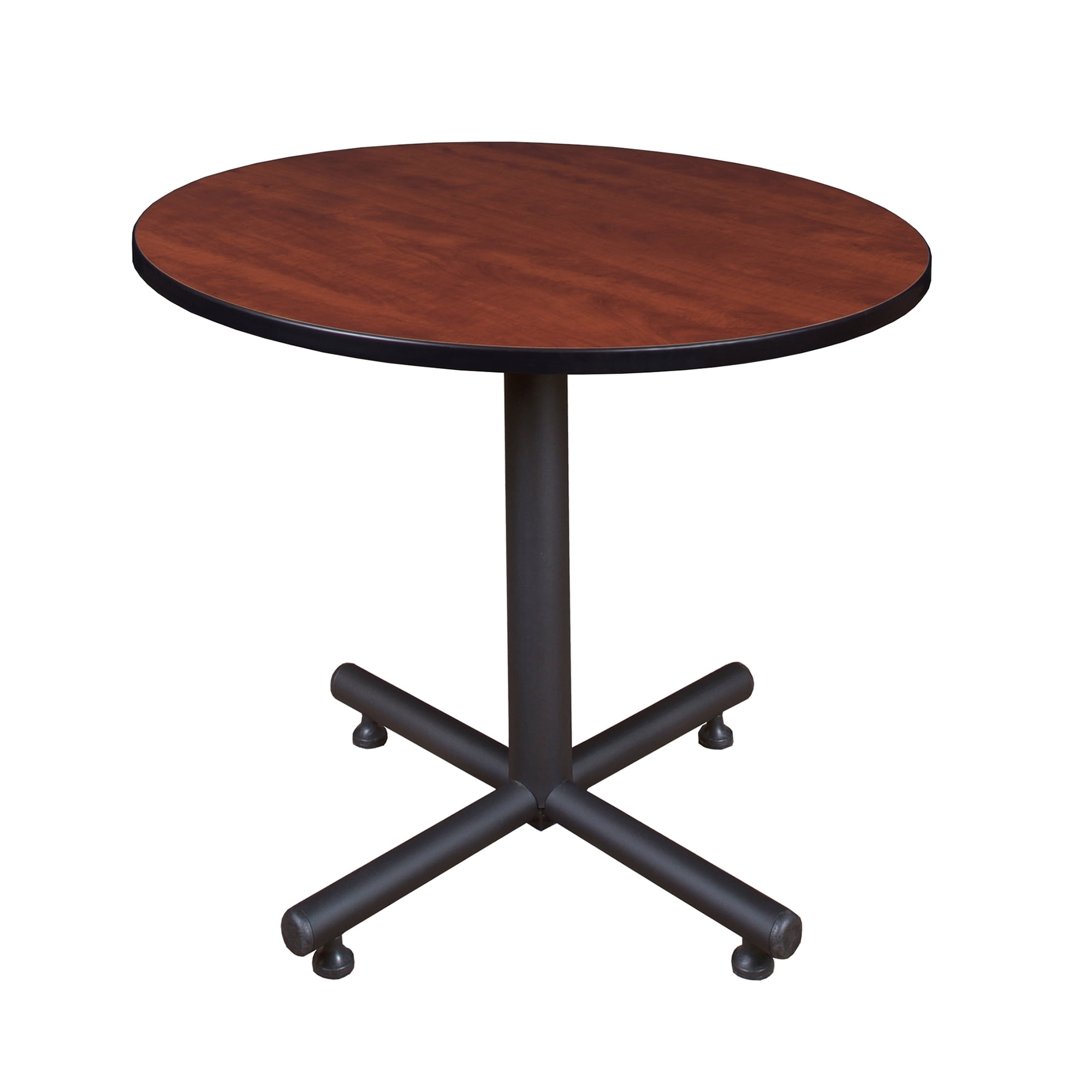 Regency Kobe 36 in. Round X-Base Breakroom Table- Cherry