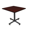thumbnail image 1 of Regency 36 in. Square X-Base Breakroom Table- Mahogany, 1 of 5