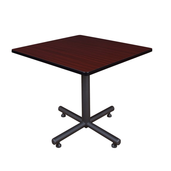 Regency 36 in. Square X-Base Breakroom Table- Mahogany
