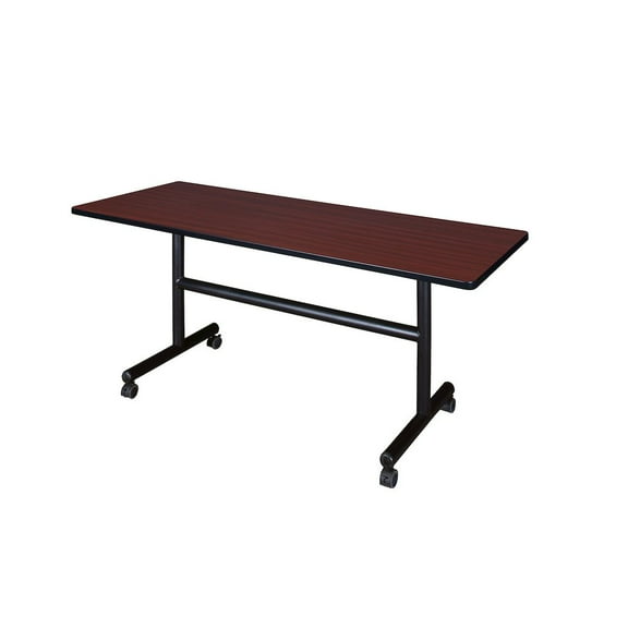 Regency 60 x 24 in. Flip-Top Training Nesting Table- Mahogany