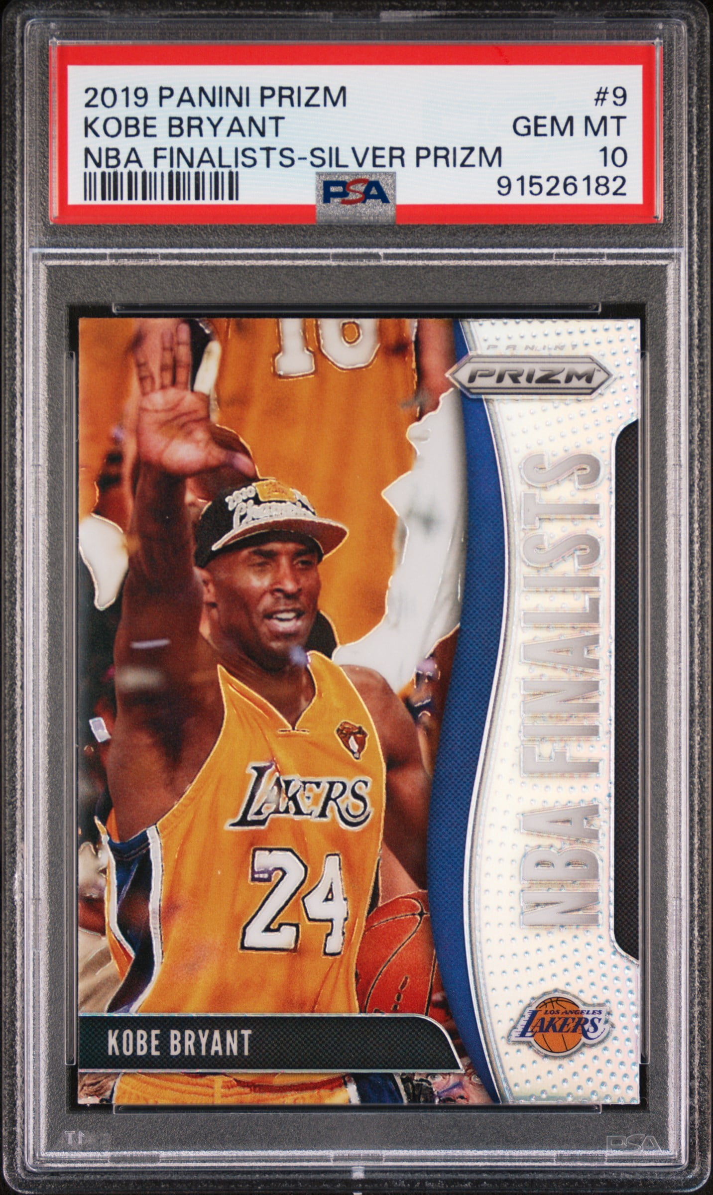 Kobe Panini Bryant NBA PSA 0 Prizm #9 - Lakers 1 Silver 2 Los 