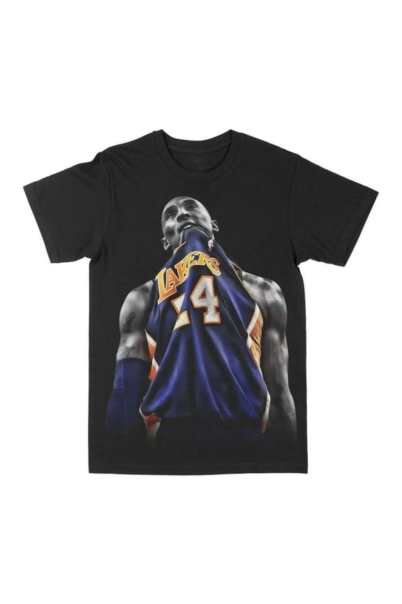 Kobe Bryant "Bite Down" Graphic Tee Unisex T-shirt Sport Fan Gift,Black color,size L
