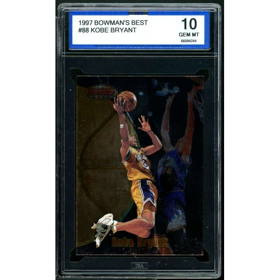 Kobe Bryant Card 1997-98 Bowman's Best #88 ISA 10 GEM MINT