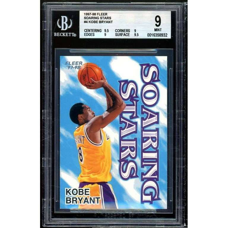 Kobe Bryant Card 1997-98 Fleer Soaring Stars #4 BGS 9 (9.5 9 9 9.5)