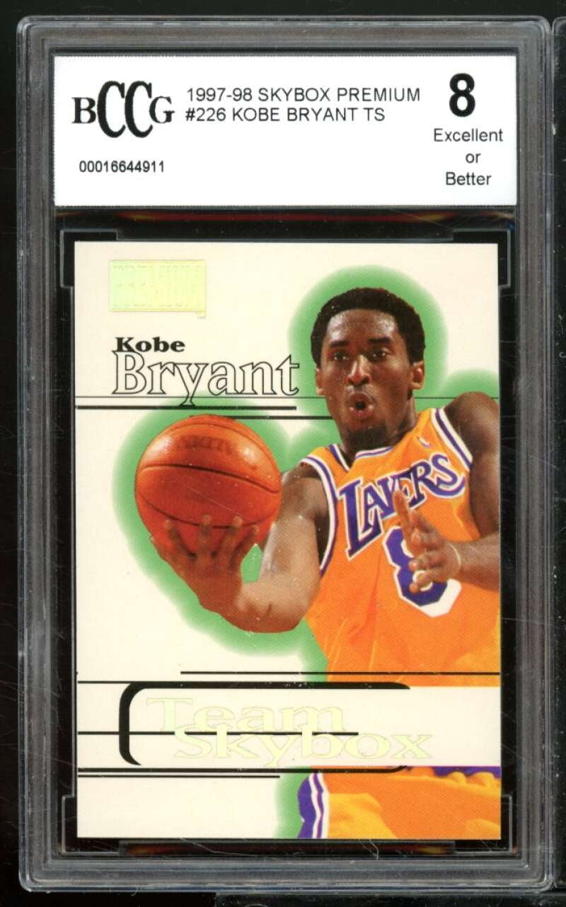 Kobe Bryant Card 1997-98 SkyBox Premium #226 BGS BCCG 8 - Walmart.com