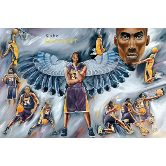 Kobe Bryant Collage Laminated Poster (36 x 24)