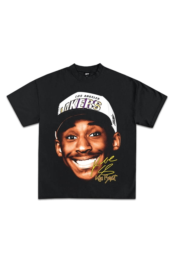 Kobe Bryant Draft Day Graphic T-Shirt,Black Color,Size M