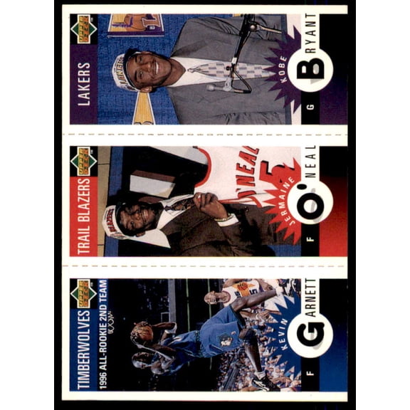 Kobe Bryant/J. O'Neal/Kevin Garnett 1996-97 Collector's Choice Mini-Cards #M129