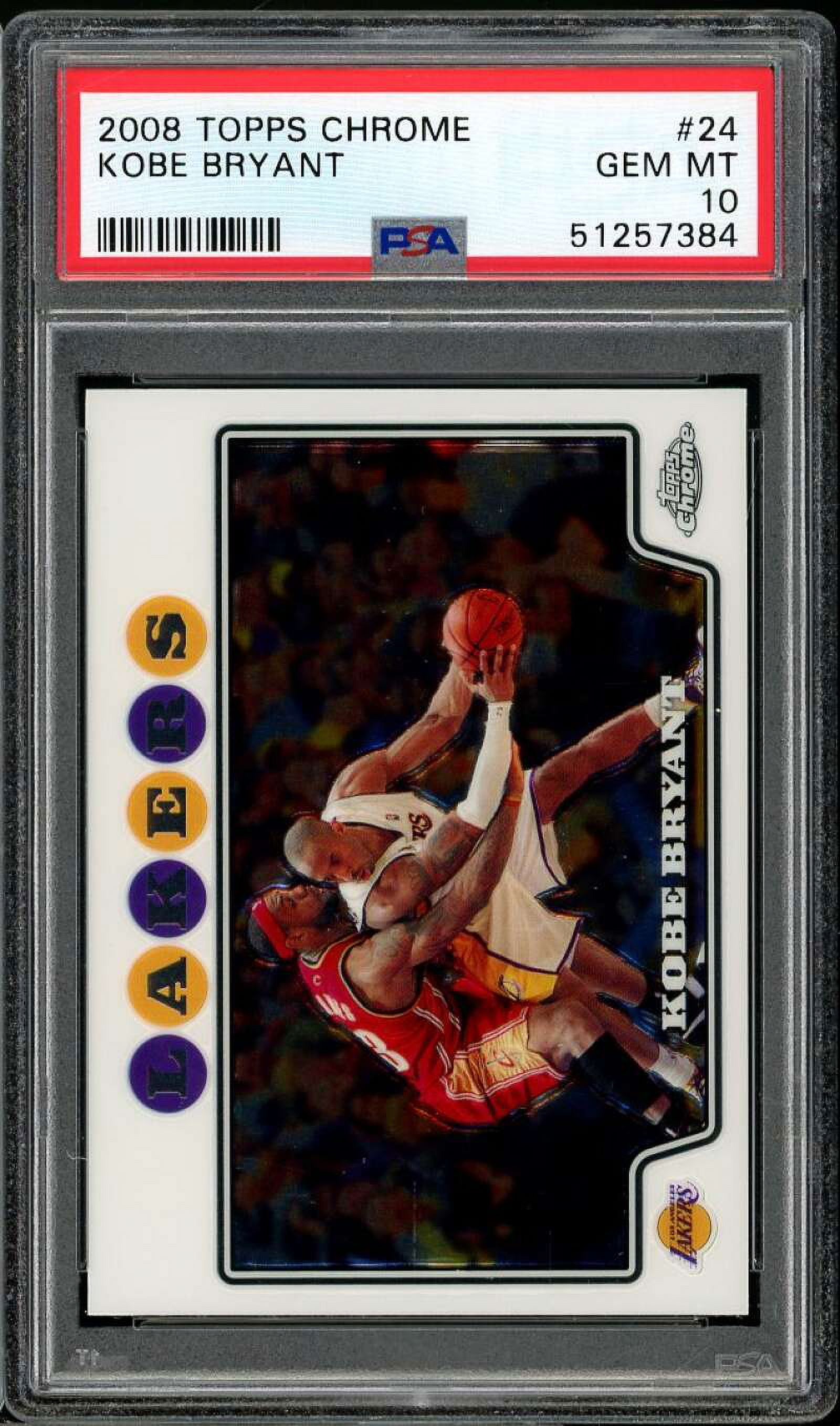 Topps Chrome Kobe Bryant Lebron James 08