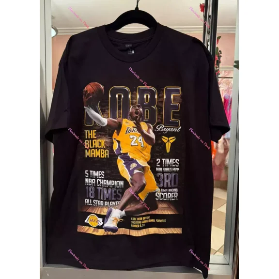Kobe Bryant Los Angeles T-shirt, Basketball Shirt,Black color,size M