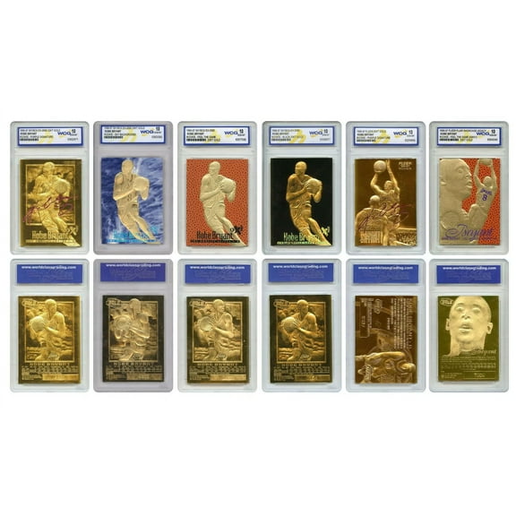 Kobe Bryant Mega-Deal Licensed ROOKIE Cards Graded Gem Mt 10 (SET OF 6) MUST SEE