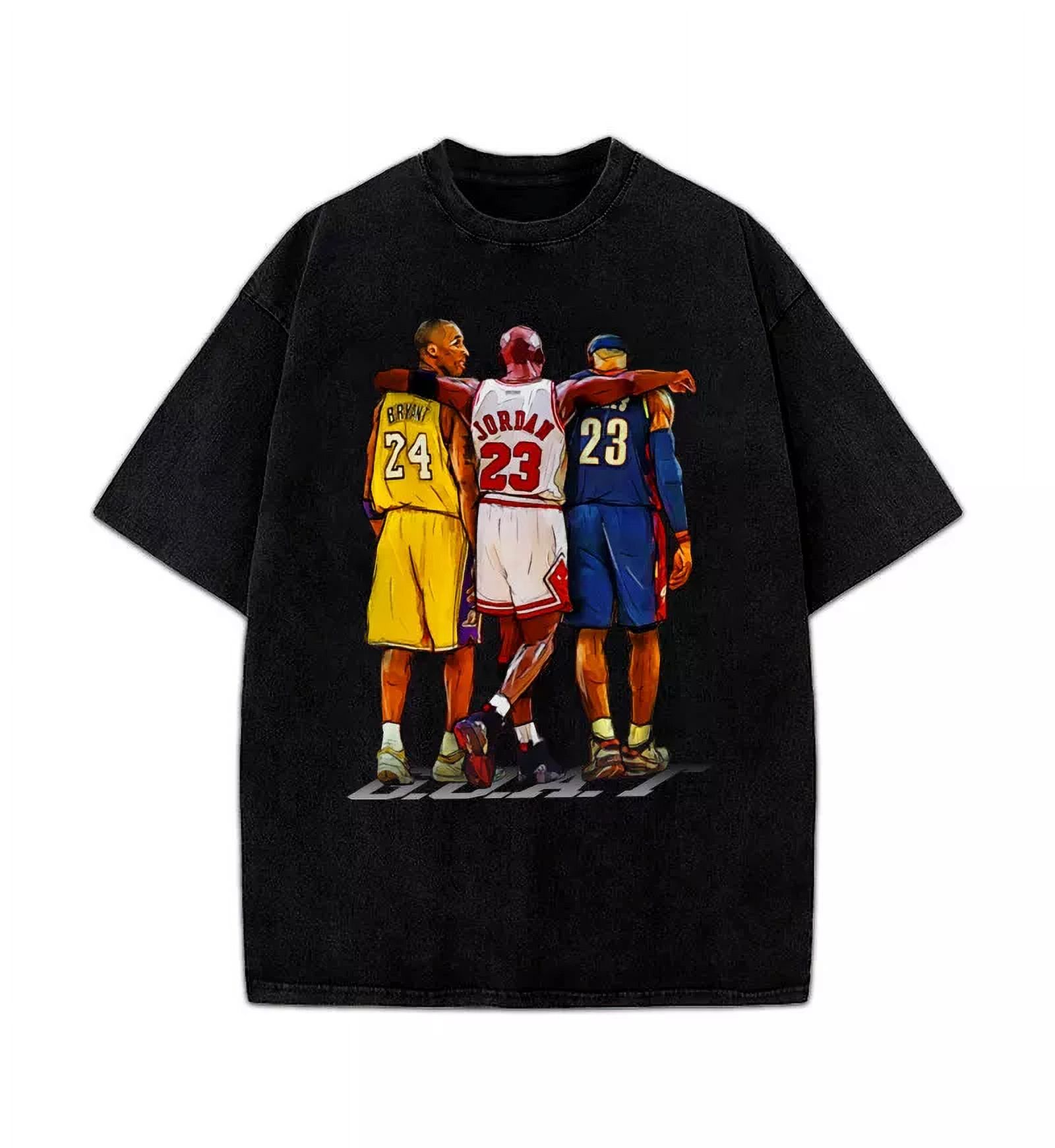 Kobe Bryant Michael Jordan Lebron James Basketball GOAT T Shirt Walmart